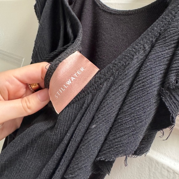 Black Ruffled Bodysuit - Picture 3 of 4